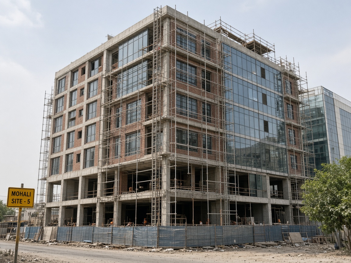 Commercial Glass Glazing installation in Kharar and Mohali
