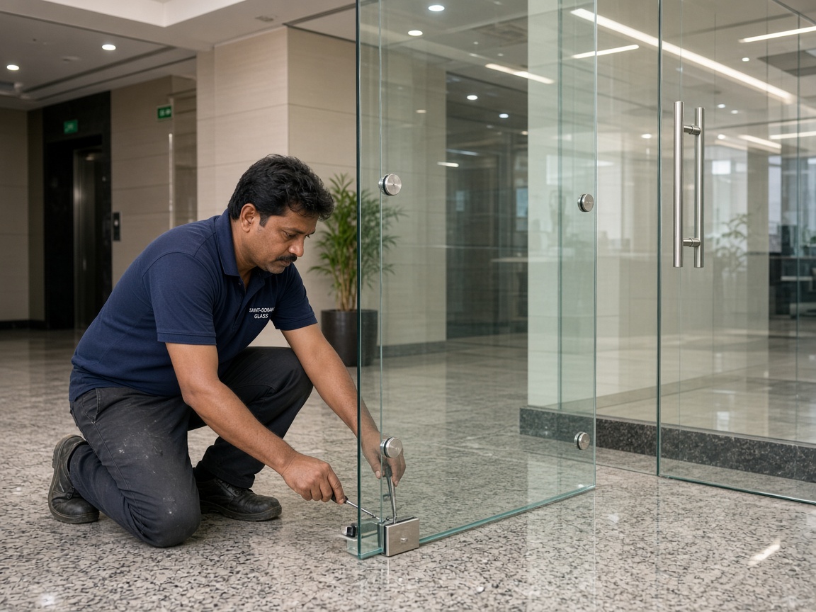 Frameless Glass Doors in Sunny Enclave